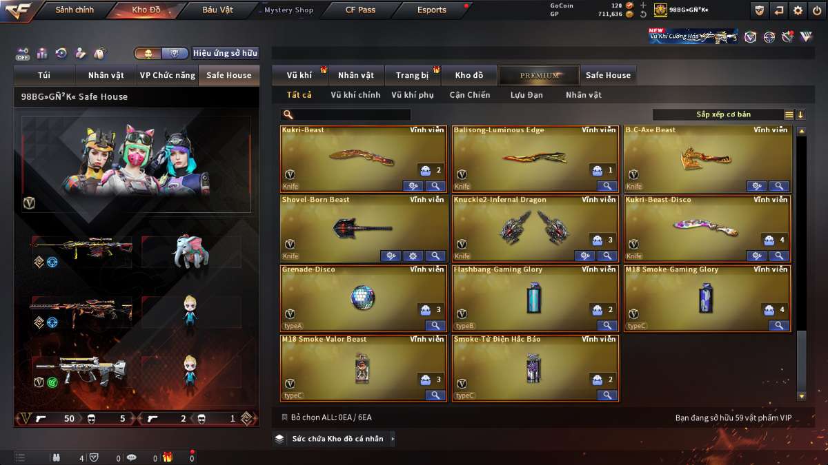 shop acc cf uy tin gia re